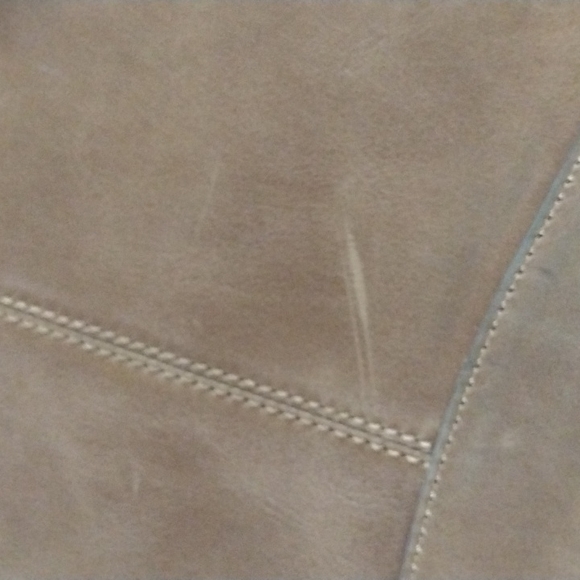 Frye Maddie Shopper Genuine Leather Handbag Tan Caramel Brass Braided Western - Picture 11 of 12